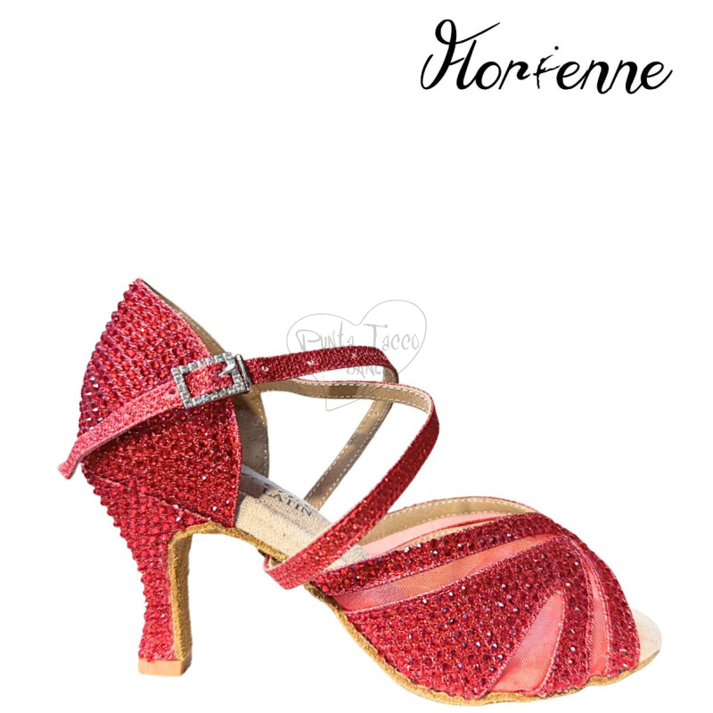 Florienne Krystal  KS-008 Scarpa da Ballo con Strass