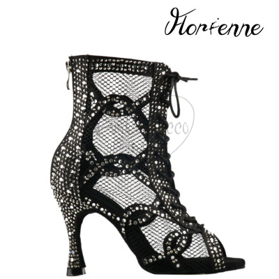 Florienne KryStal KS-265 Stivaletto da Ballo con Strass