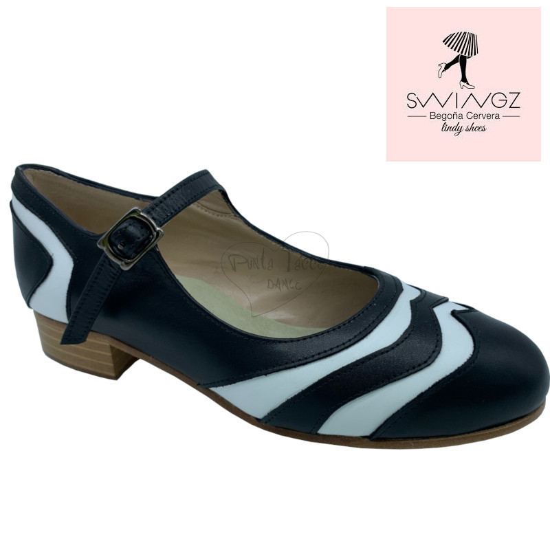 Begona Cervera Bicolore Scarpa da Swing Lindy hop