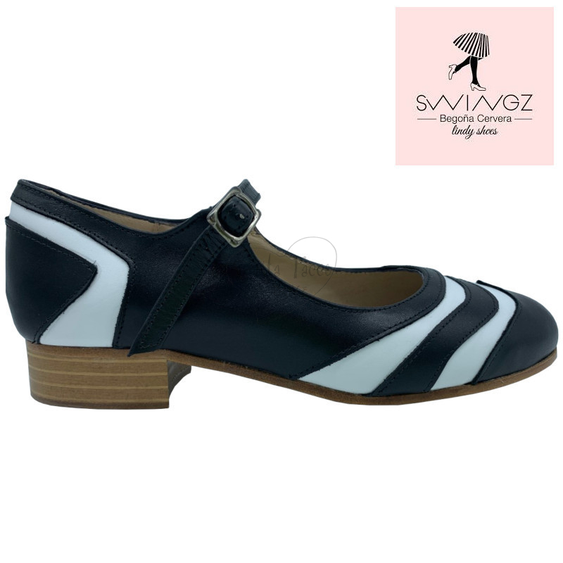 Begona Cervera Bicolore Scarpa da Swing Lindy hop