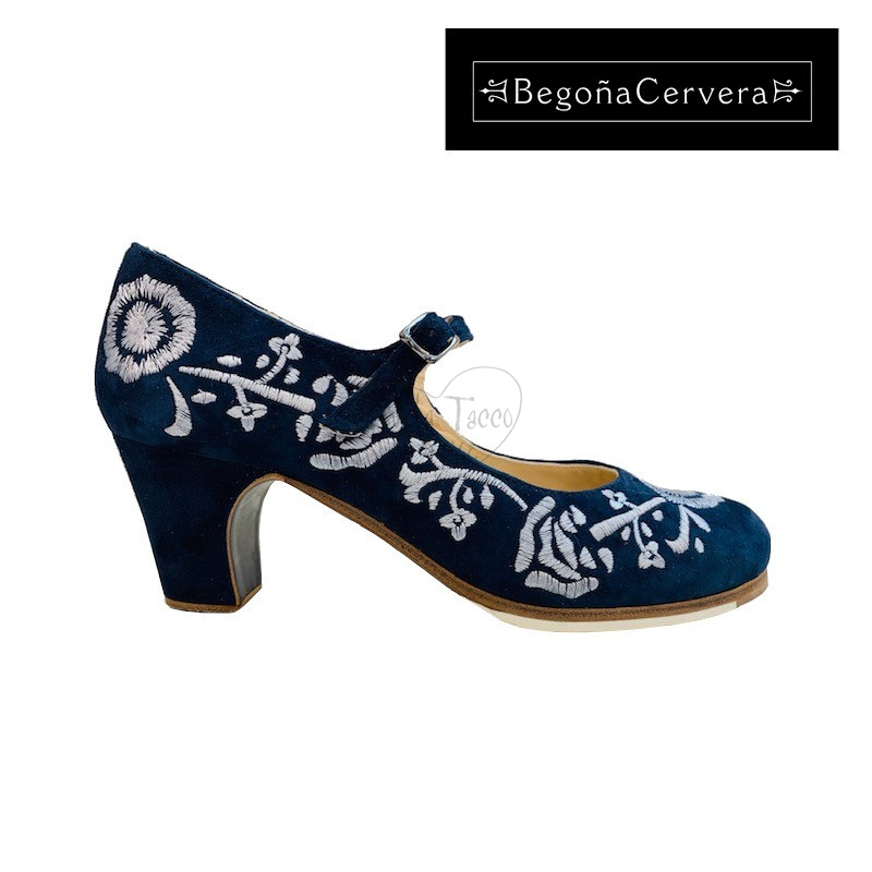 Begoña Cervera BC19 Bordado Correa Flamenco Shoe