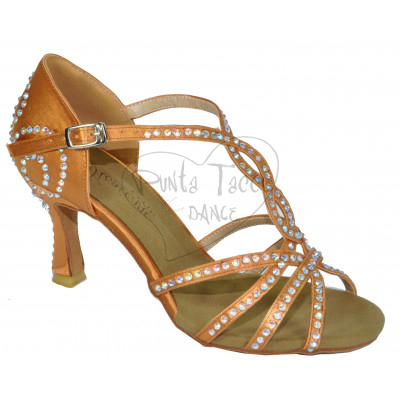 Sandalo donna fashion con strass per balli Caraibici e Latini