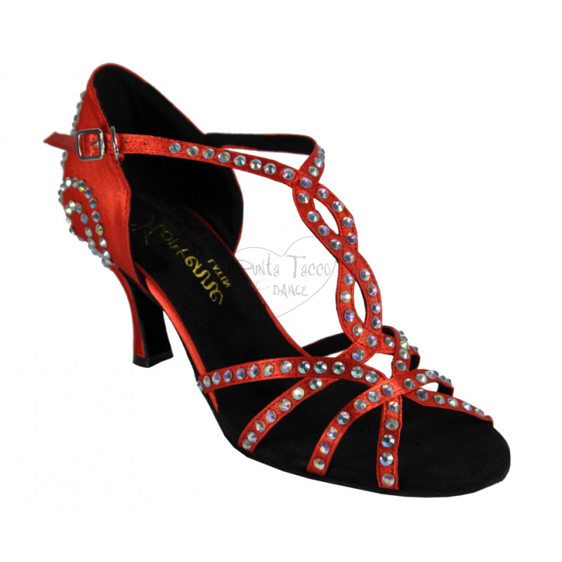 Sandalo donna fashion con strass per balli Caraibici e Latini