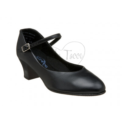 Scarpa da carattere donna in pelle con tacco 4cm