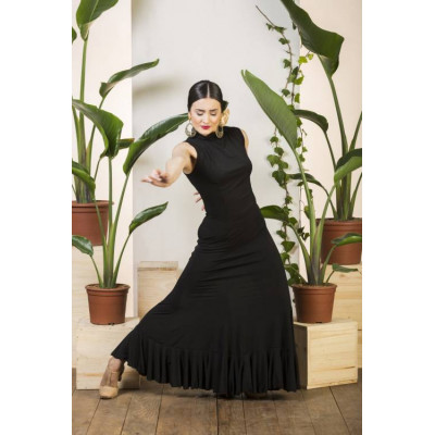 Davedans 3980 Ulea Turtleneck Flamenco Dress