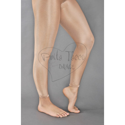 Satin Tan Footless Tight