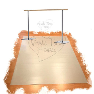 Tappeto Danza 1,5x2mt Grigio Professionale PVC Punta Tacco
