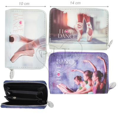Small Wallet with Dance Prints