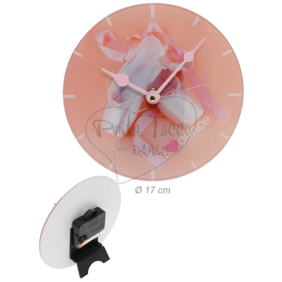 Table Clock with Ballerina's Pointe Shoes Print