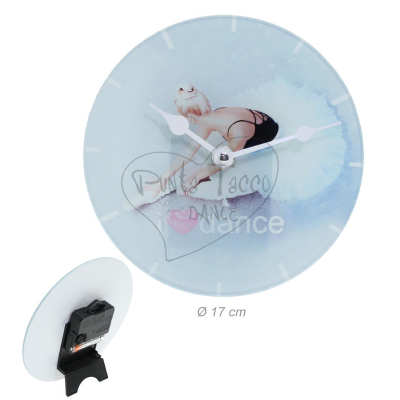 Table Clock with Ballerina's Tutu Print