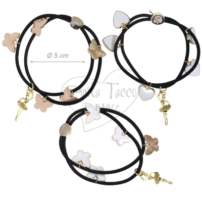 Elastic Bracelet with Ballerina Charms