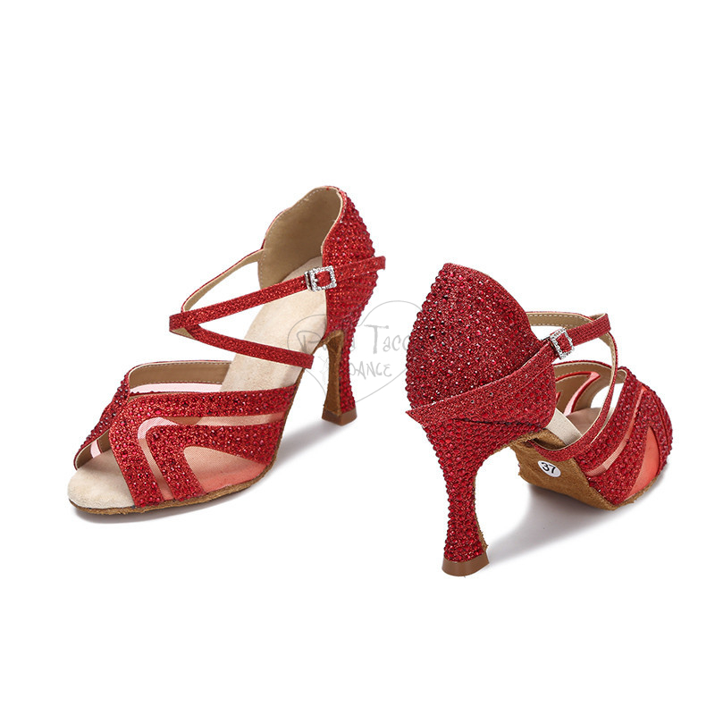 Florienne Krystal  KS-008 Scarpa da Ballo con Strass