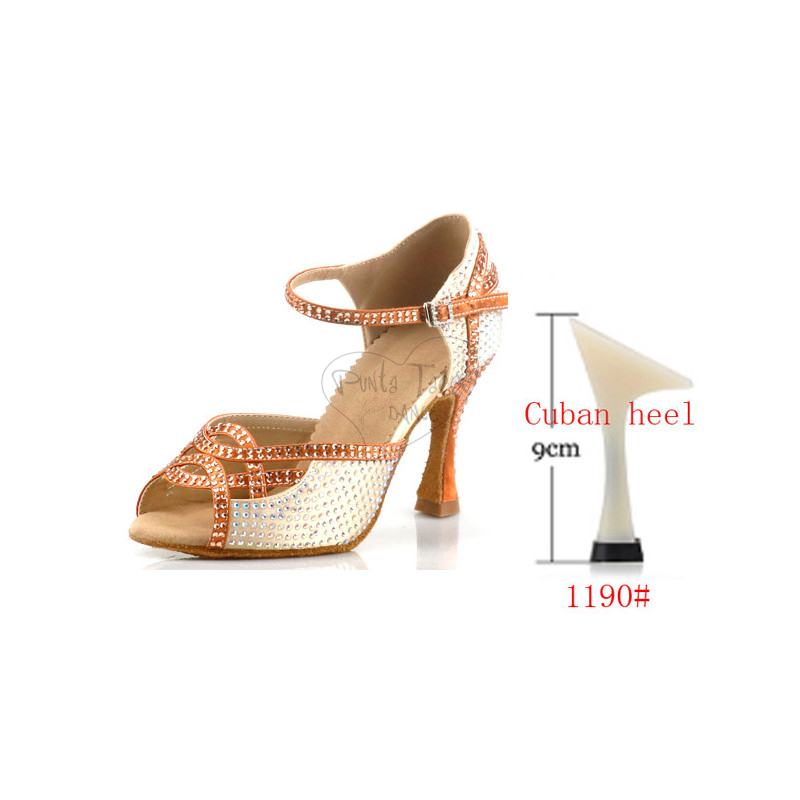 Florienne KryStal KS-255 Scarpa da Ballo con Strass