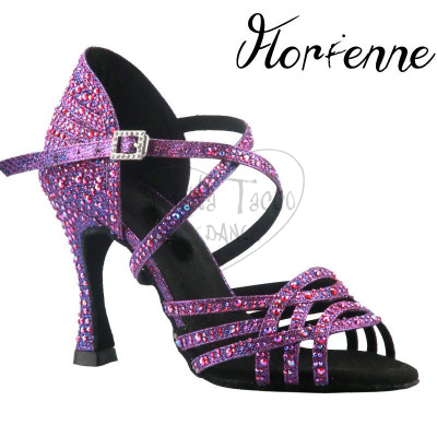 FLORIENNE KRYSTAL KS-256 SCARPA DA BALLO CON STRASS