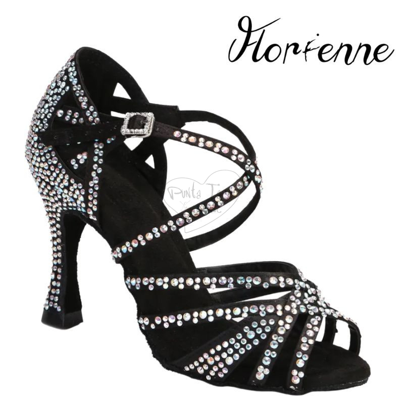 Florienne KryStal KS-330 Scarpa da Ballo con Strass