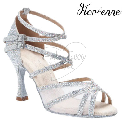 FLORIENNE KRYSTAL KS-006 SCARPA DA BALLO CON STRASS