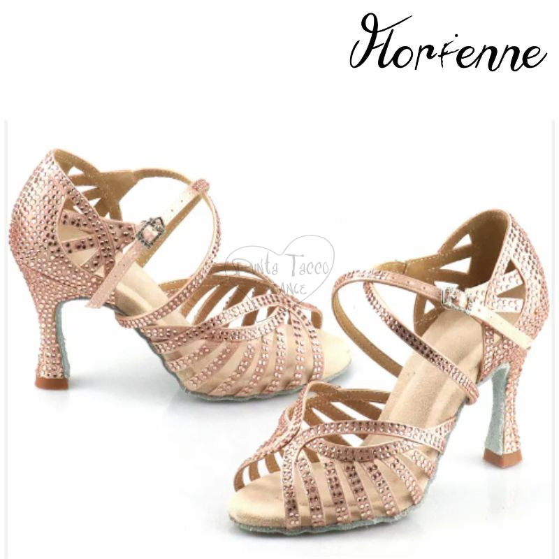 FLORIENNE KRYSTAL KS-310 SCARPA DA BALLO CON STRASS