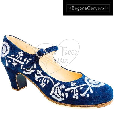 Begoña Cervera BC19 Bordado Correa Flamenco Shoe