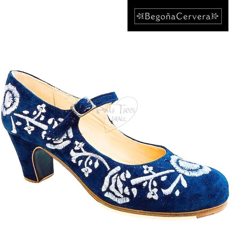 Begoña Cervera BC19 Bordado Correa Flamenco Shoe