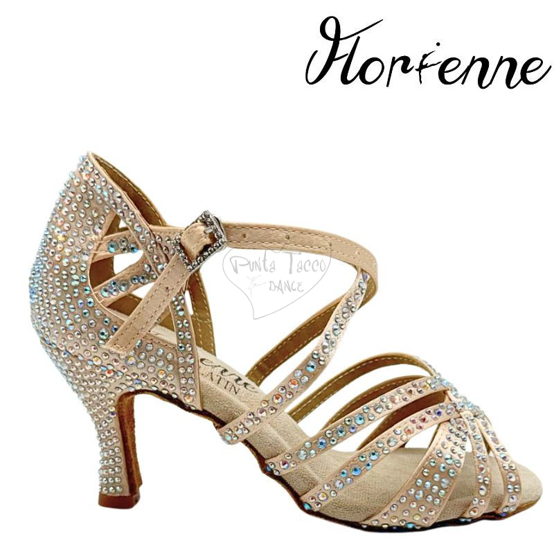 Florienne KryStal KS-330 Scarpa da Ballo con Strass