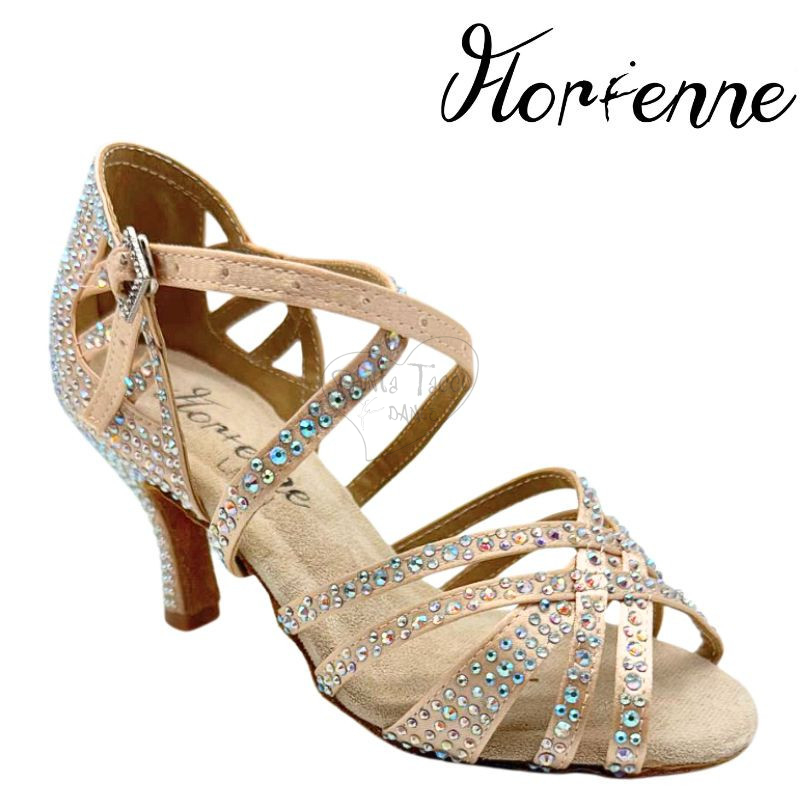 Florienne KryStal KS-330 Scarpa da Ballo con Strass