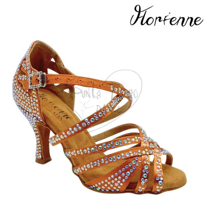 Florienne KryStal KS-330 Scarpa da Ballo con Strass