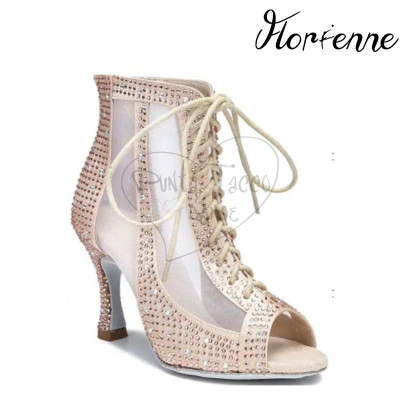 FLORIENNE KS-423 STIVALETTO DA BALLO STRASS