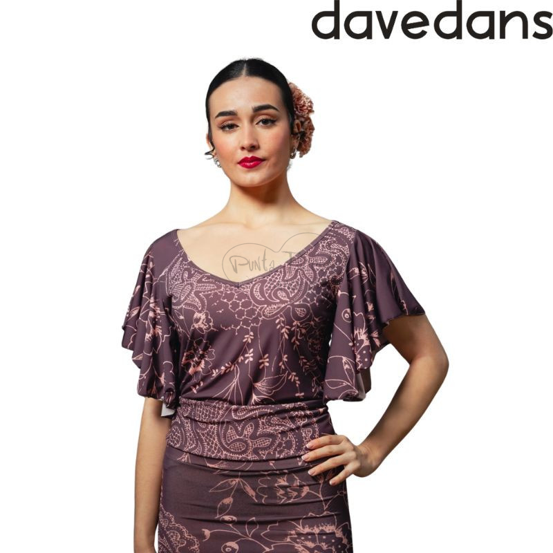 Davedans 5098 top CHARDIN flamenco