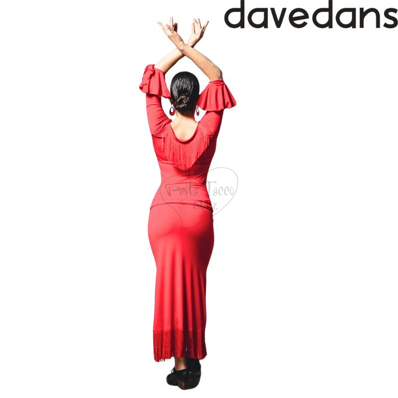 DAVEDANS 5096 FALDA TRELLIS FLAMENCO
