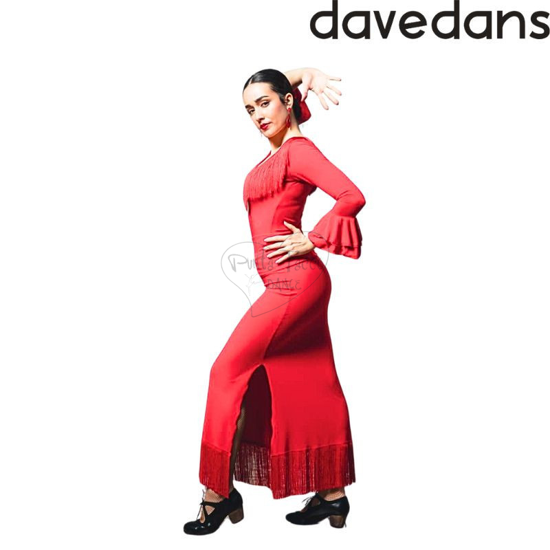 DAVEDANS 5096 FALDA TRELLIS FLAMENCO
