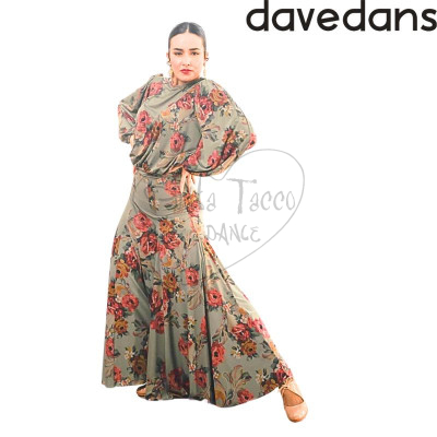 DAVEDANS  3559 FALDA CALA FLORES GONNA FLAMENCO